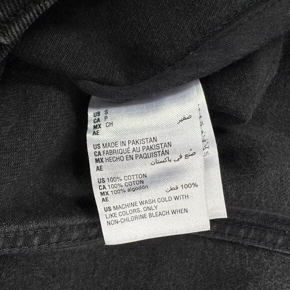 Mode of One Mens Regular Fit Denim Trucker Jacket Black S - Picture 6 of 6